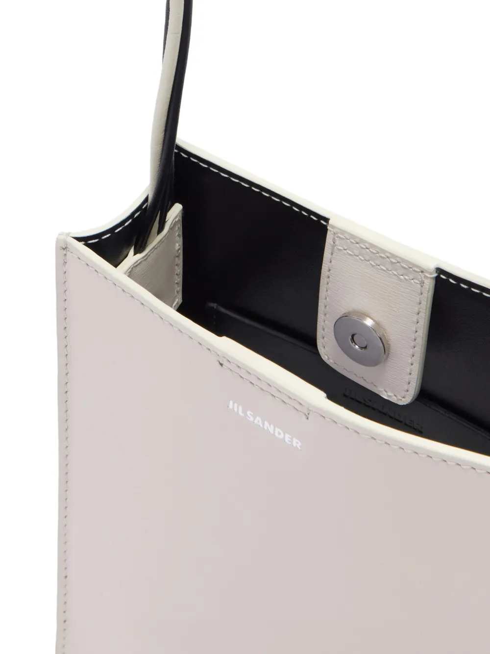 Jil Sander Tangle kleine handgeknoopte crossbodytas Wit