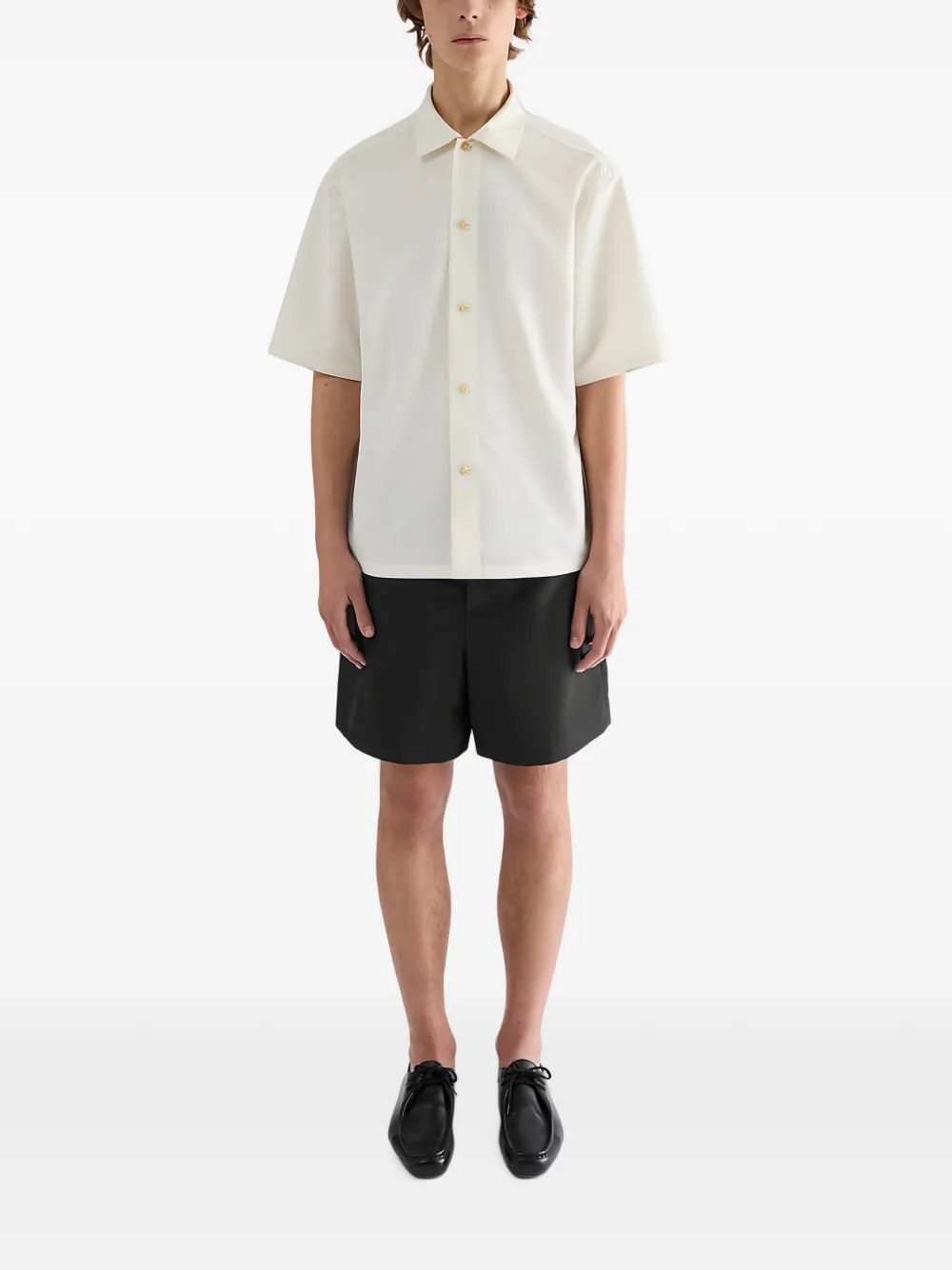 Jil Sander Waterafstotende shorts met verlaagd kruis Zwart