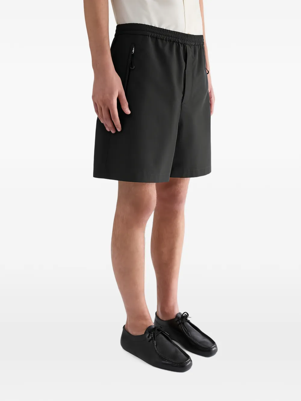 Jil Sander Waterafstotende shorts met verlaagd kruis Zwart