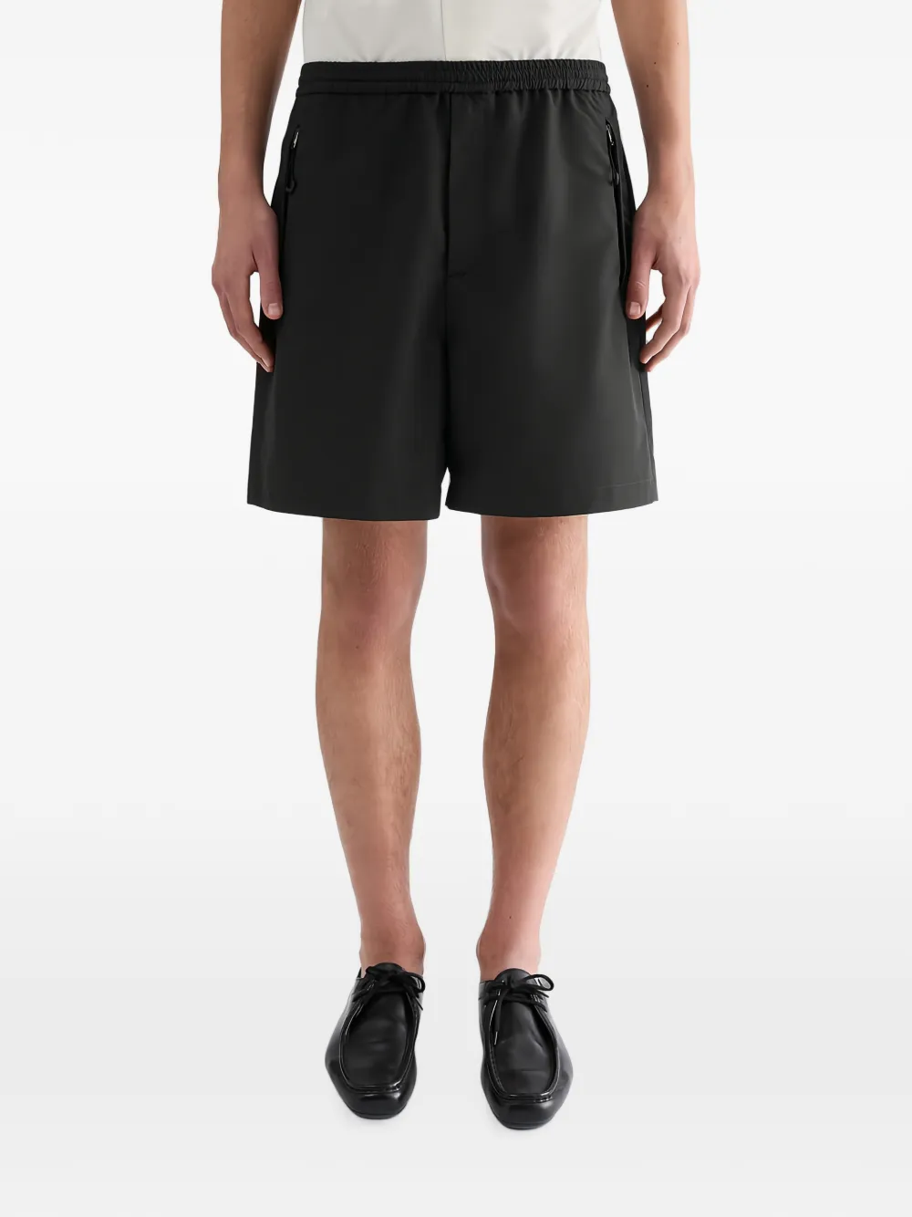 Jil Sander Waterafstotende shorts met verlaagd kruis Zwart