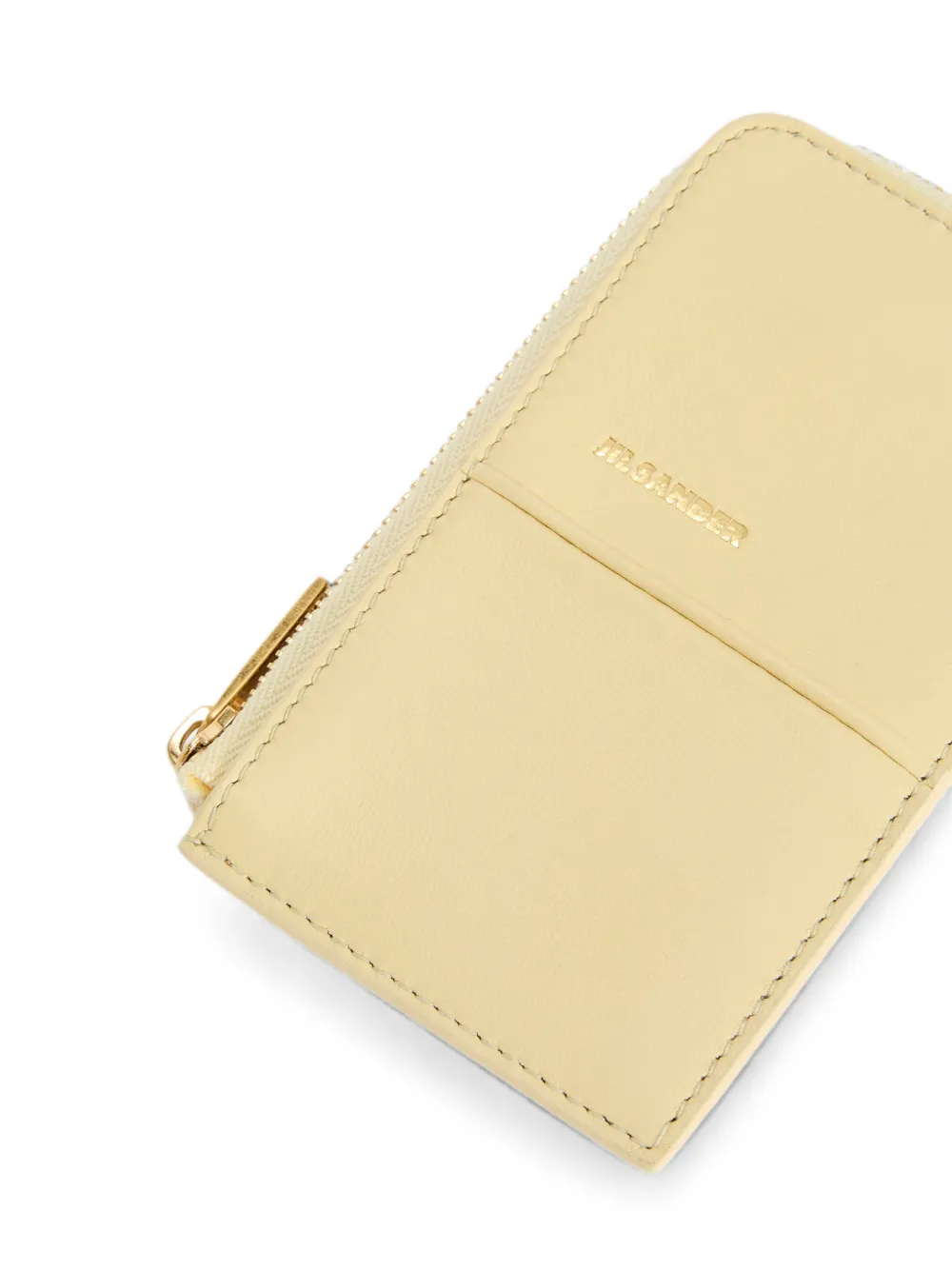 Jil Sander Linea kleine portemonnee Geel