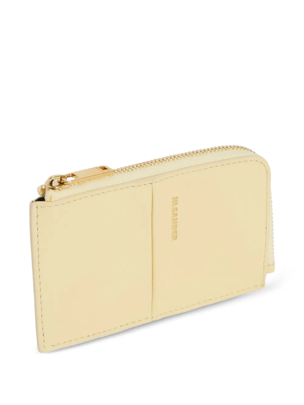 Jil Sander Linea kleine portemonnee Geel