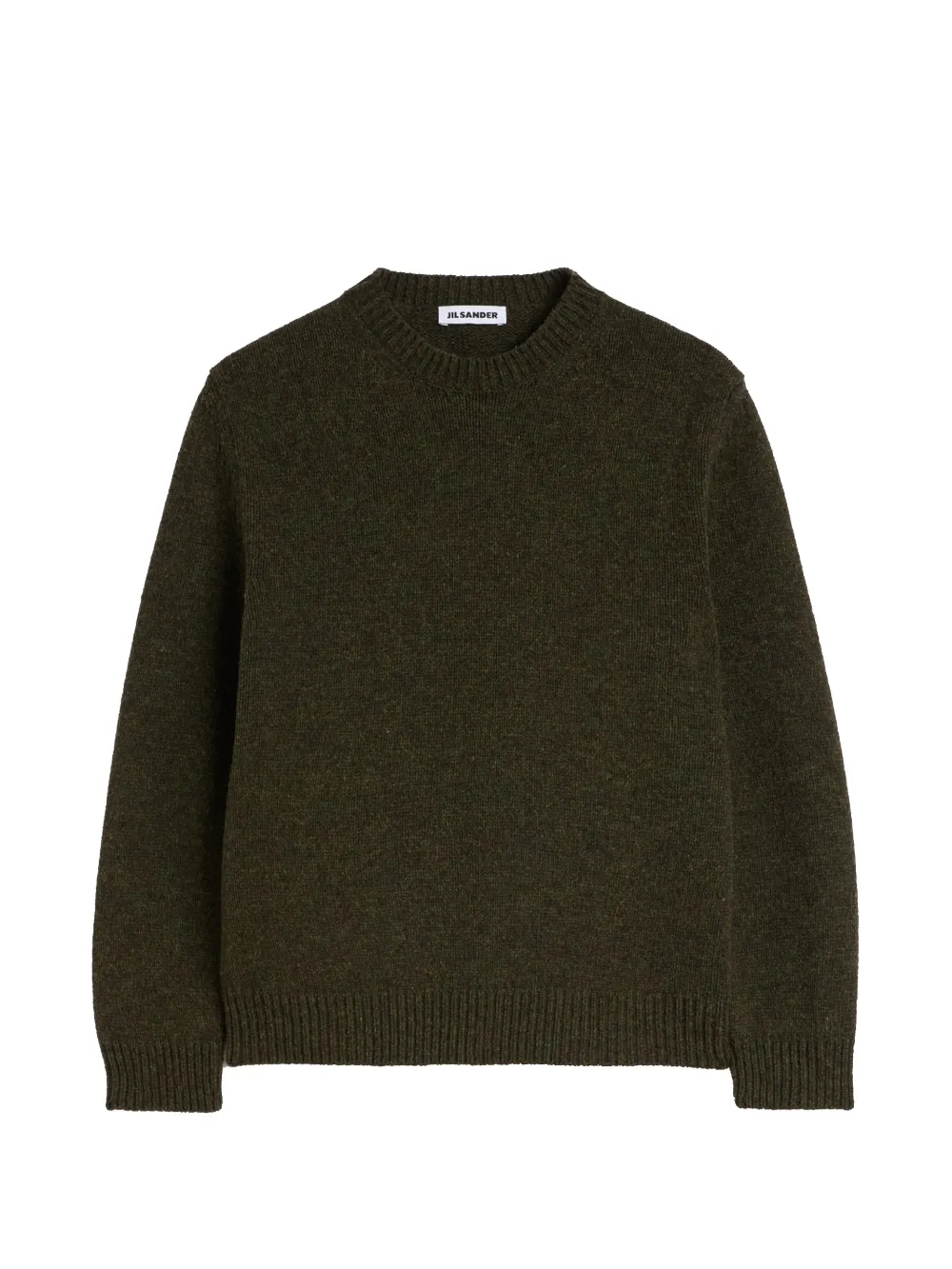 Jil Sander Wollen trui met ronde hals Groen