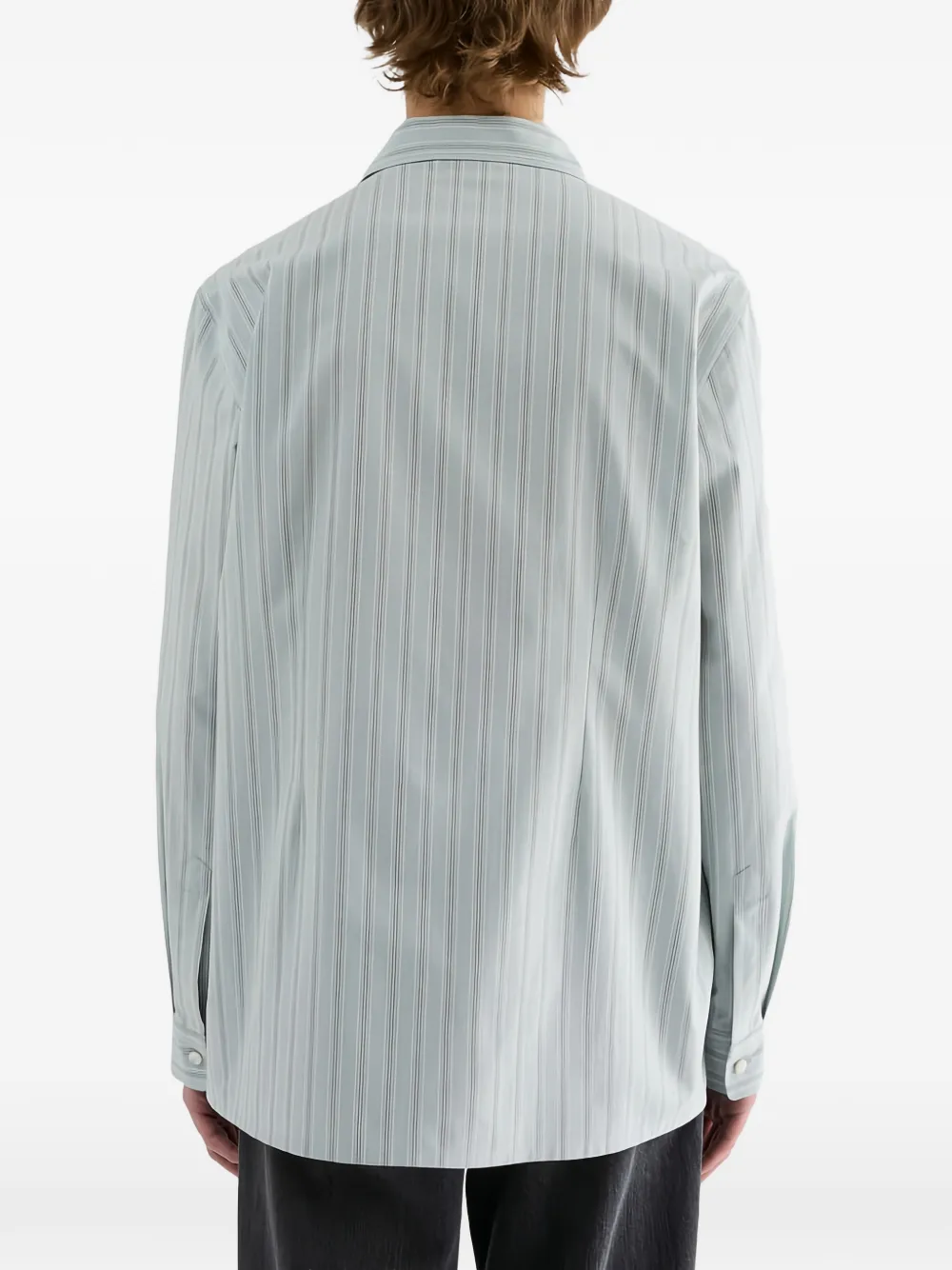 Jil Sander Gestreept overhemd Blauw