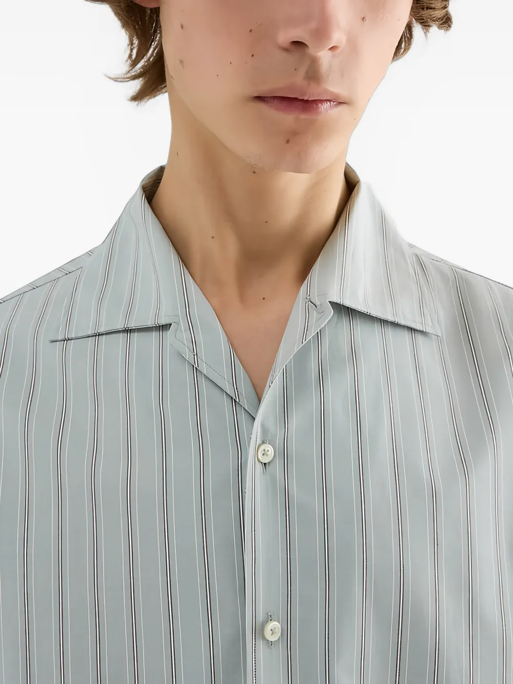 Jil Sander Gestreept overhemd Blauw