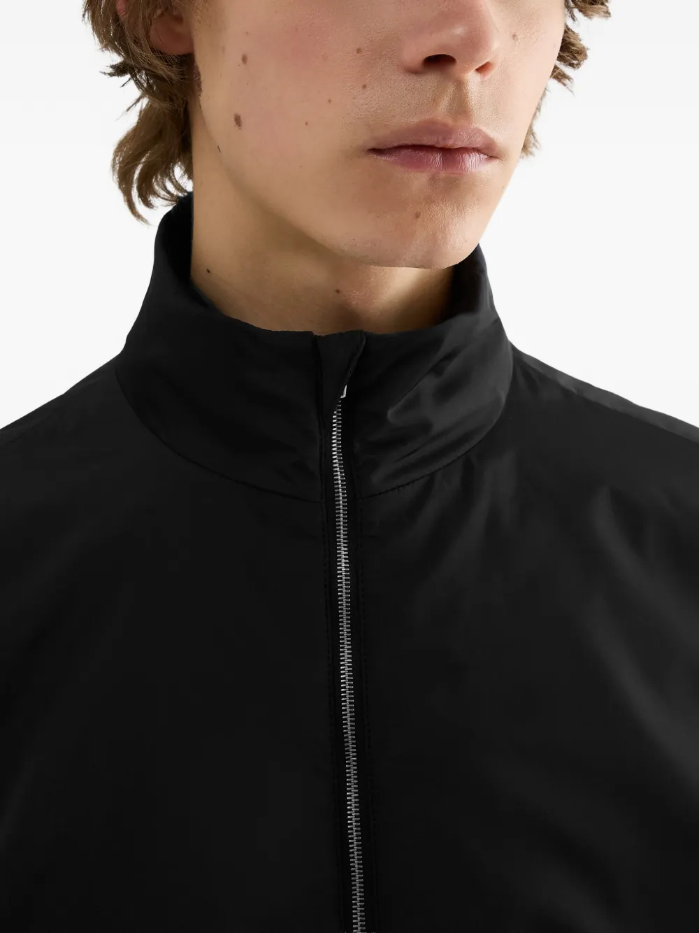 Jil Sander Taffeta gewatteerde blouse Zwart