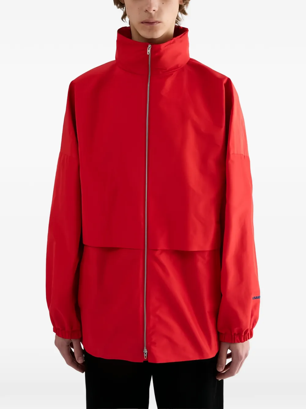 Jil Sander Jack met logodetail Rood
