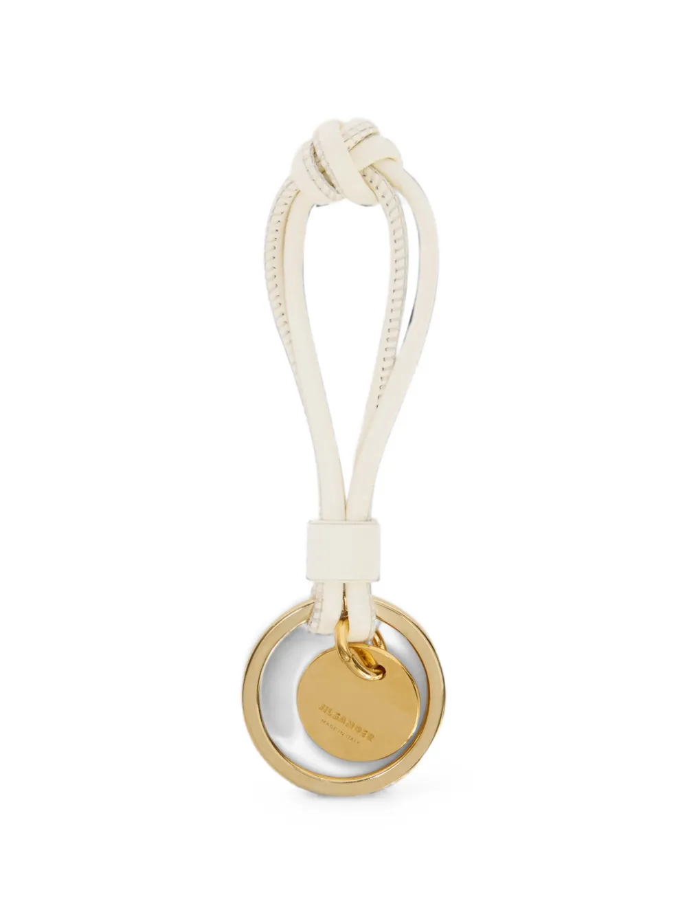 Jil Sander Knot Key Ring In Neutral