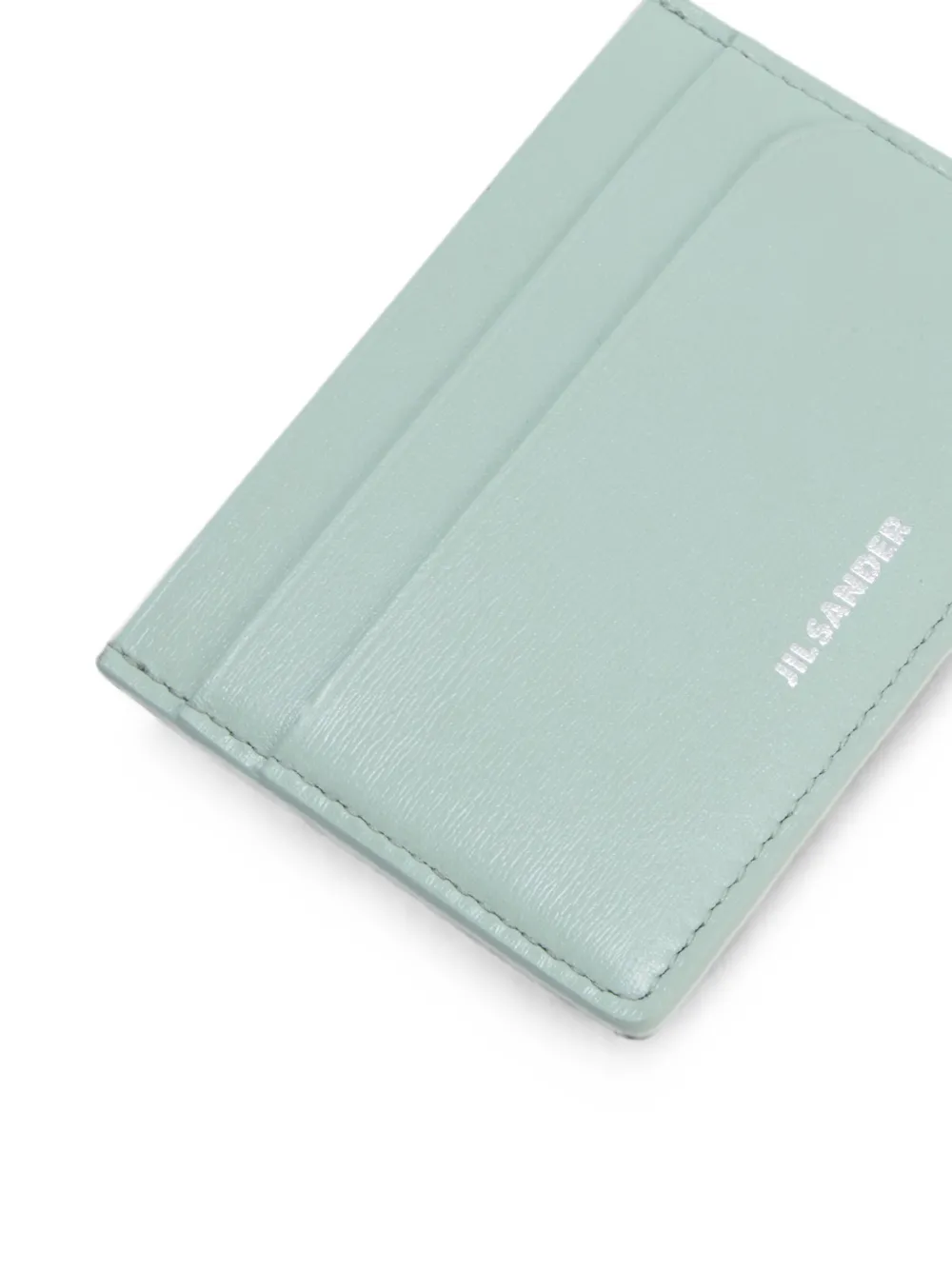 Jil Sander Pasjeshouder met logo-reliëf Groen
