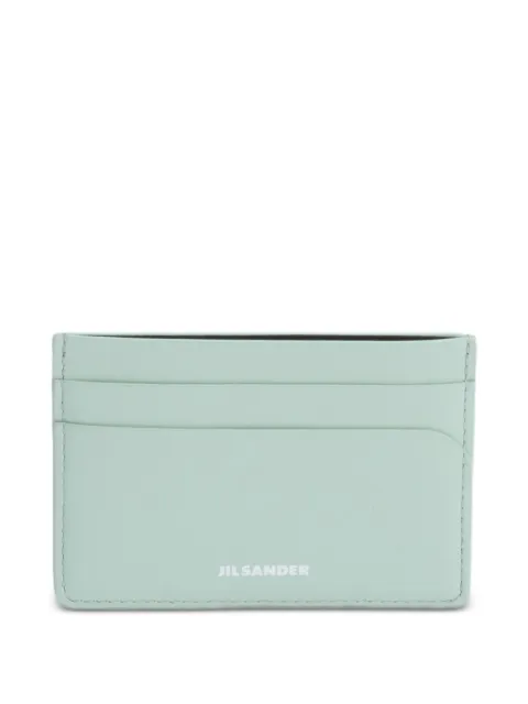 Jil Sander tarjetero con logo en relieve