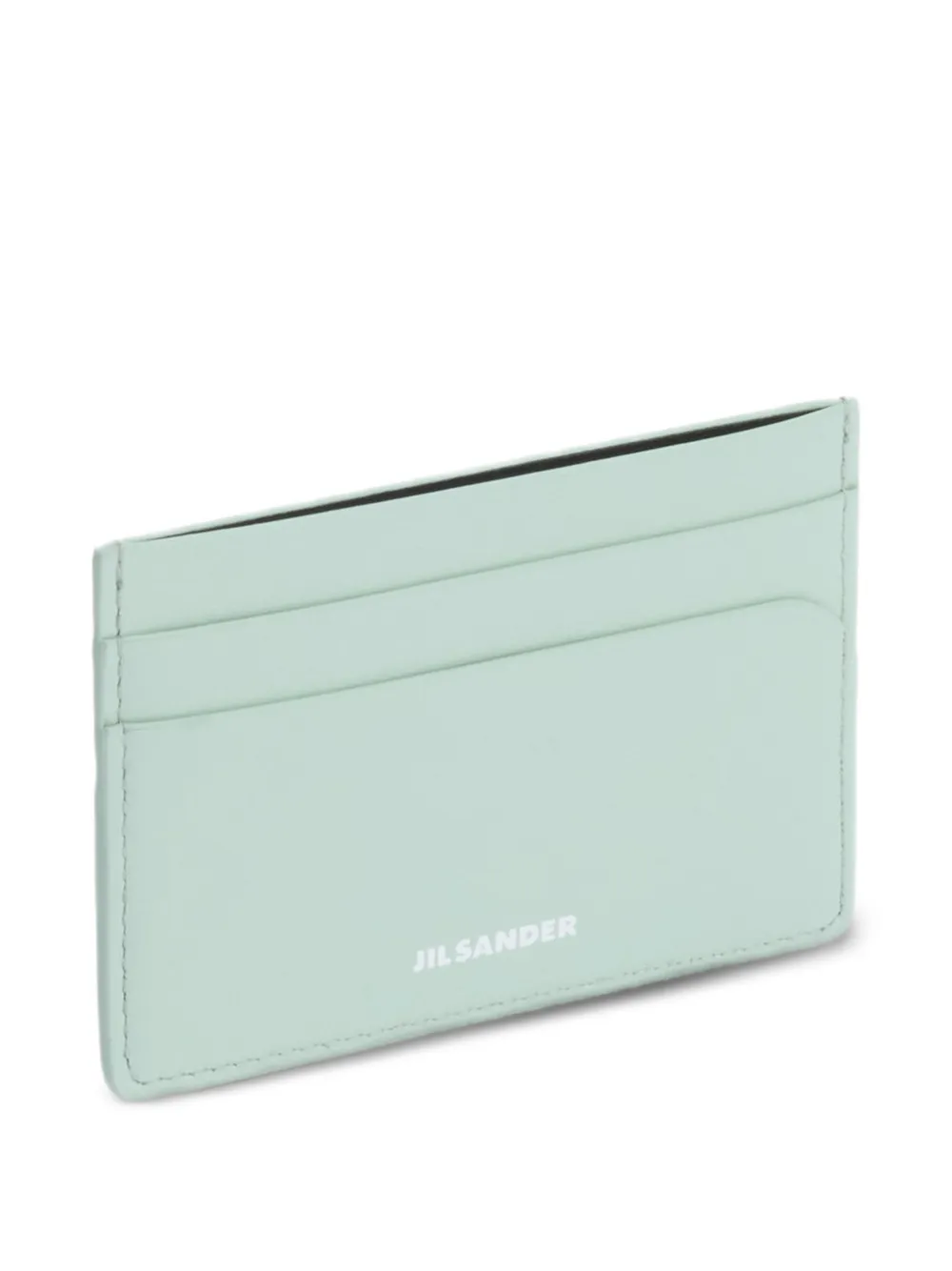 Jil Sander Pasjeshouder met logo-reliëf Groen