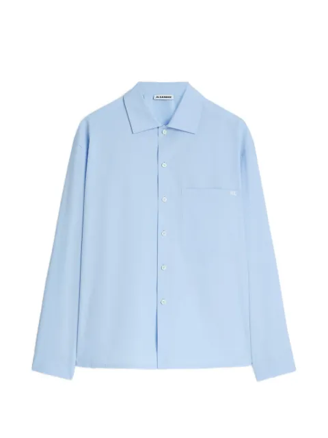 Jil Sander logo-embroidered shirt