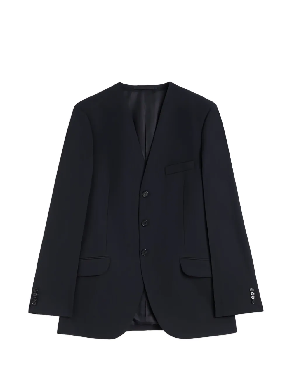 Jil Sander Blazer met enkele rij knopen Blauw
