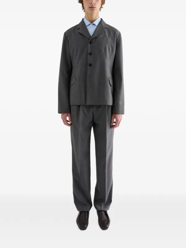 Jil Sander ピンストライプ パンツ | グレー | FARFETCH JP