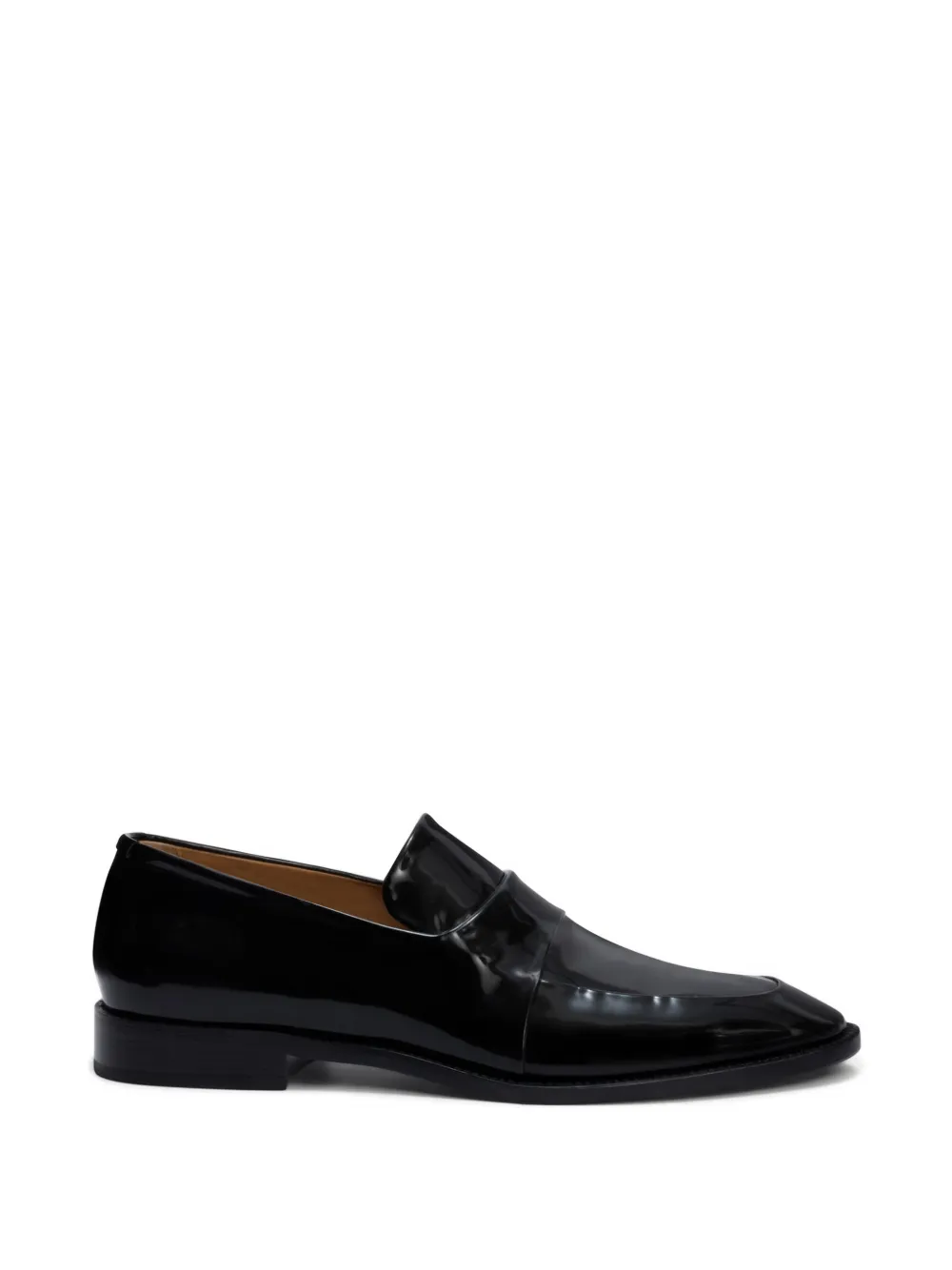 Jil Sander round-toe leather loafers - Nero