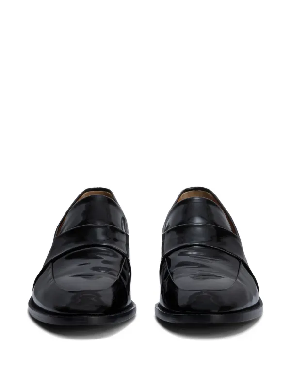 Jil Sander レザーローファー | ブラック | FARFETCH JP