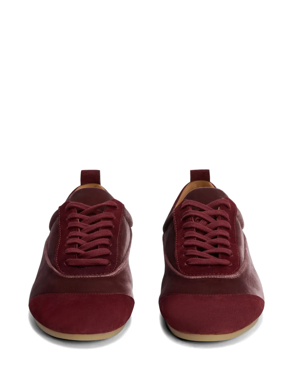 Jil Sander Etage fluwelen sneakers Rood