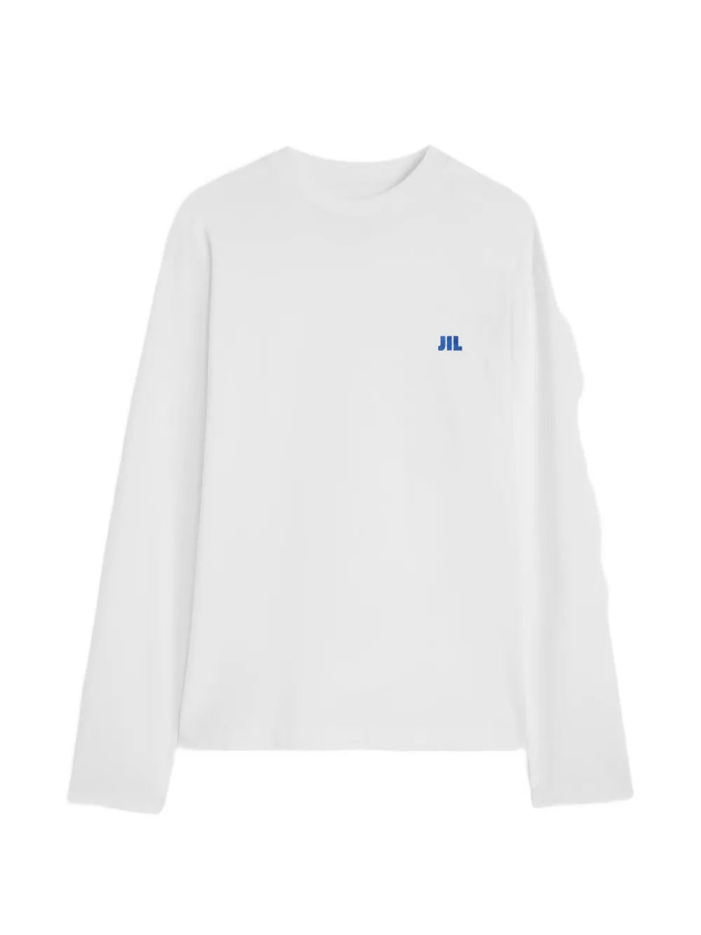 Jil Sander logo-embroidered long-sleeve T-shirt - Weiß