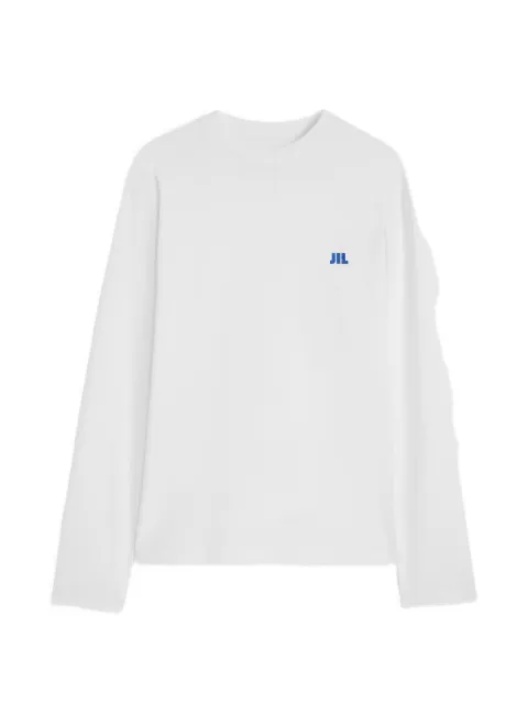 Jil Sander logo-embroidered long-sleeve T-shirt