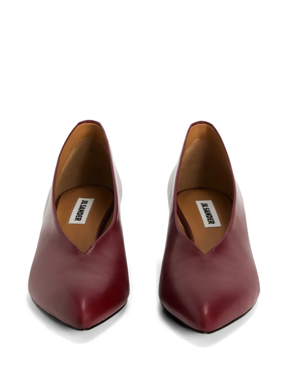 Jil Sander Pumps met puntige neus Rood