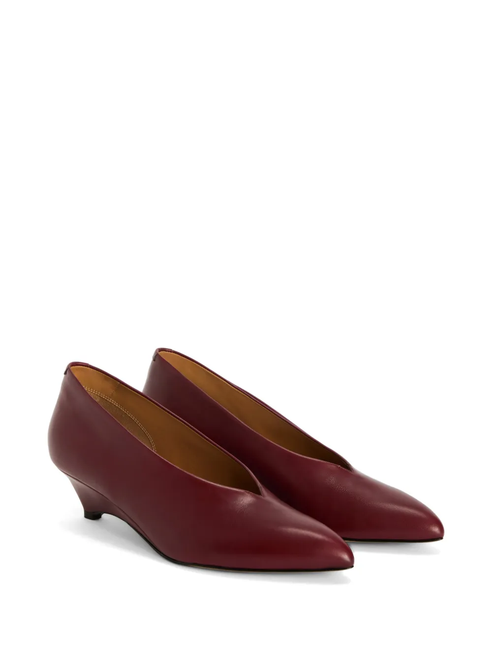 Jil Sander Pumps met puntige neus Rood
