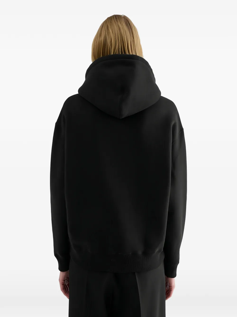 Jil Sander Katoenen hoodie met logoprint Zwart
