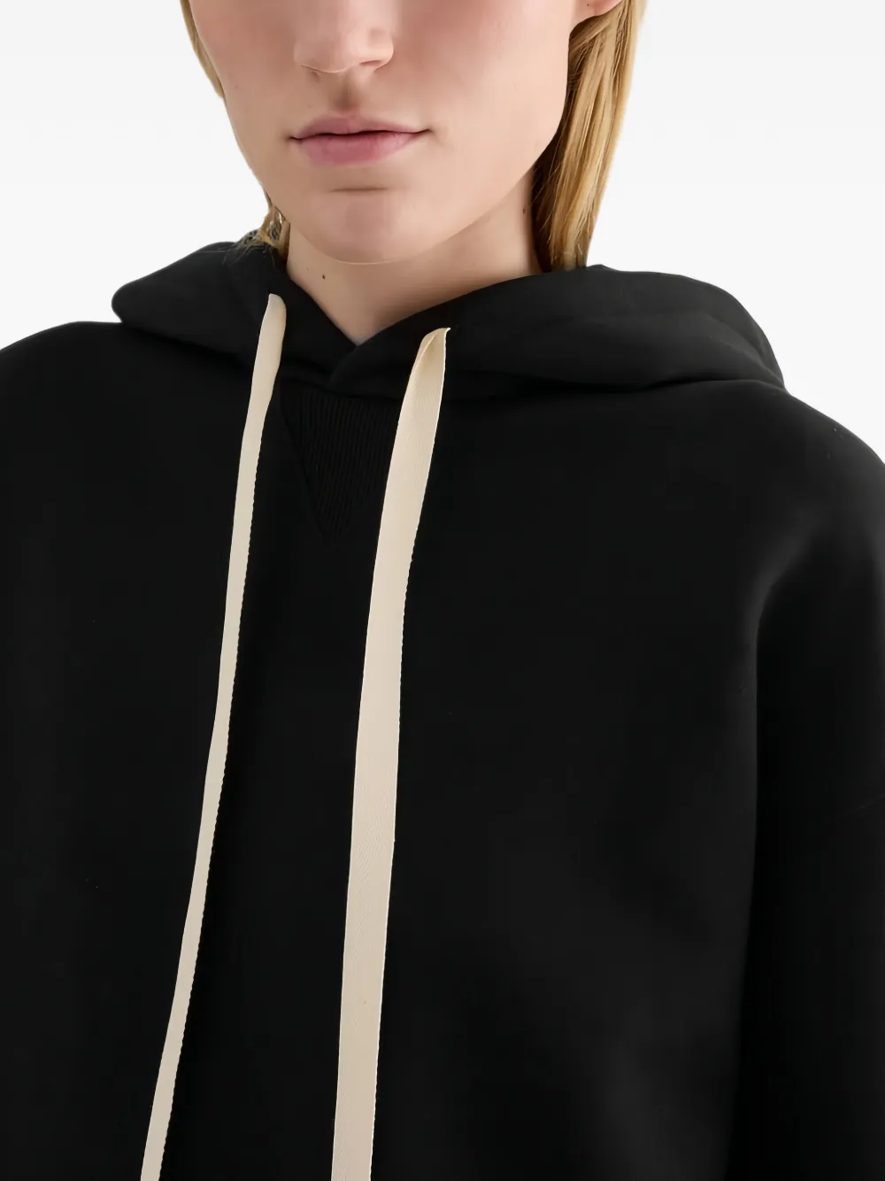 Jil Sander Katoenen hoodie met logoprint Zwart