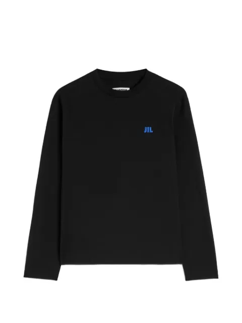 Jil Sander playera manga larga con logo bordado
