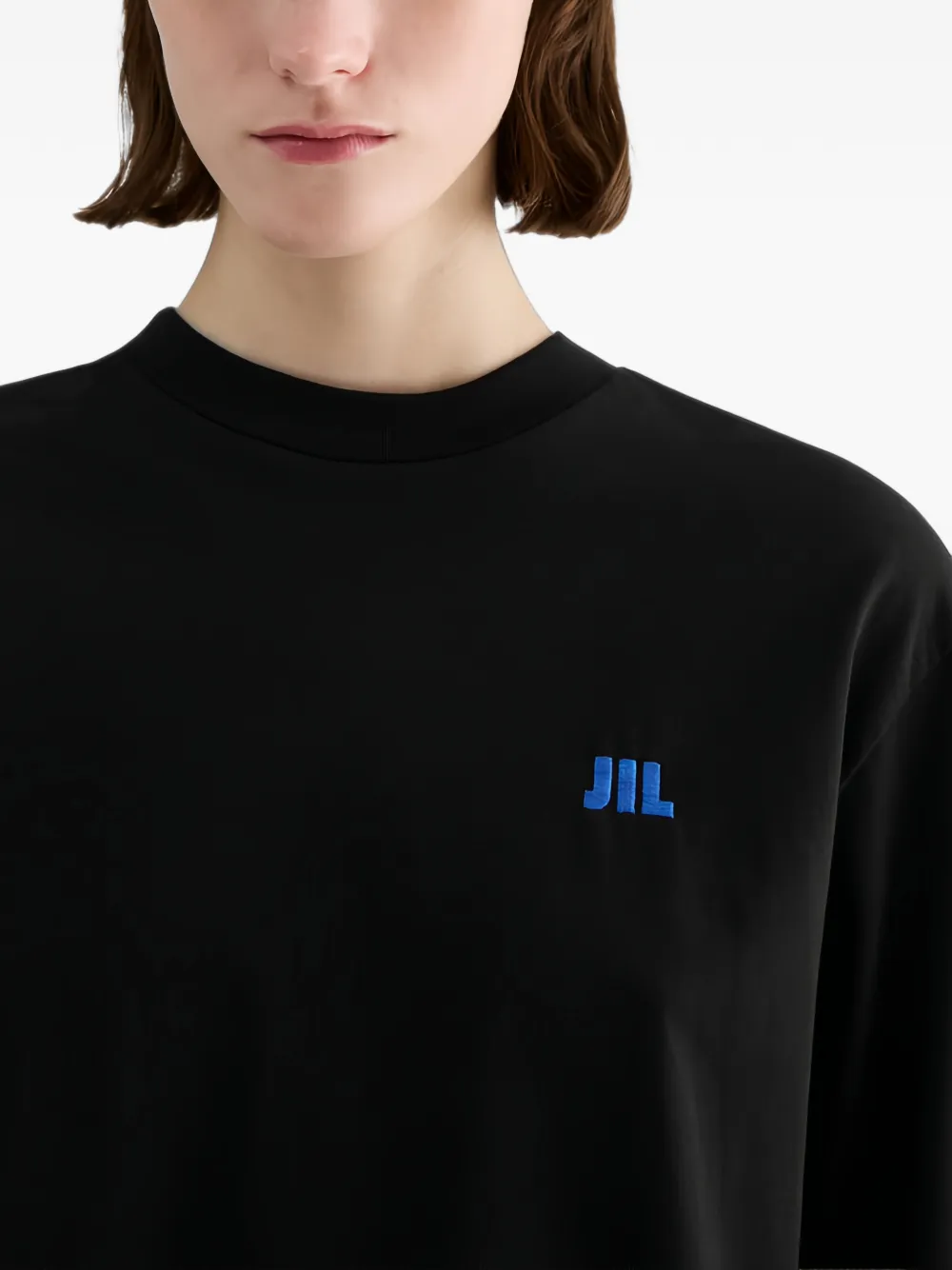 Jil Sander T-shirt met lange mouwen Zwart