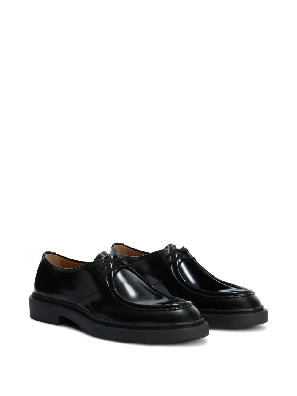 Jil Sander Veterschoenen met ronde neus Zwart