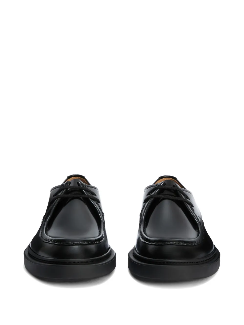 Jil Sander Veterschoenen met ronde neus Zwart