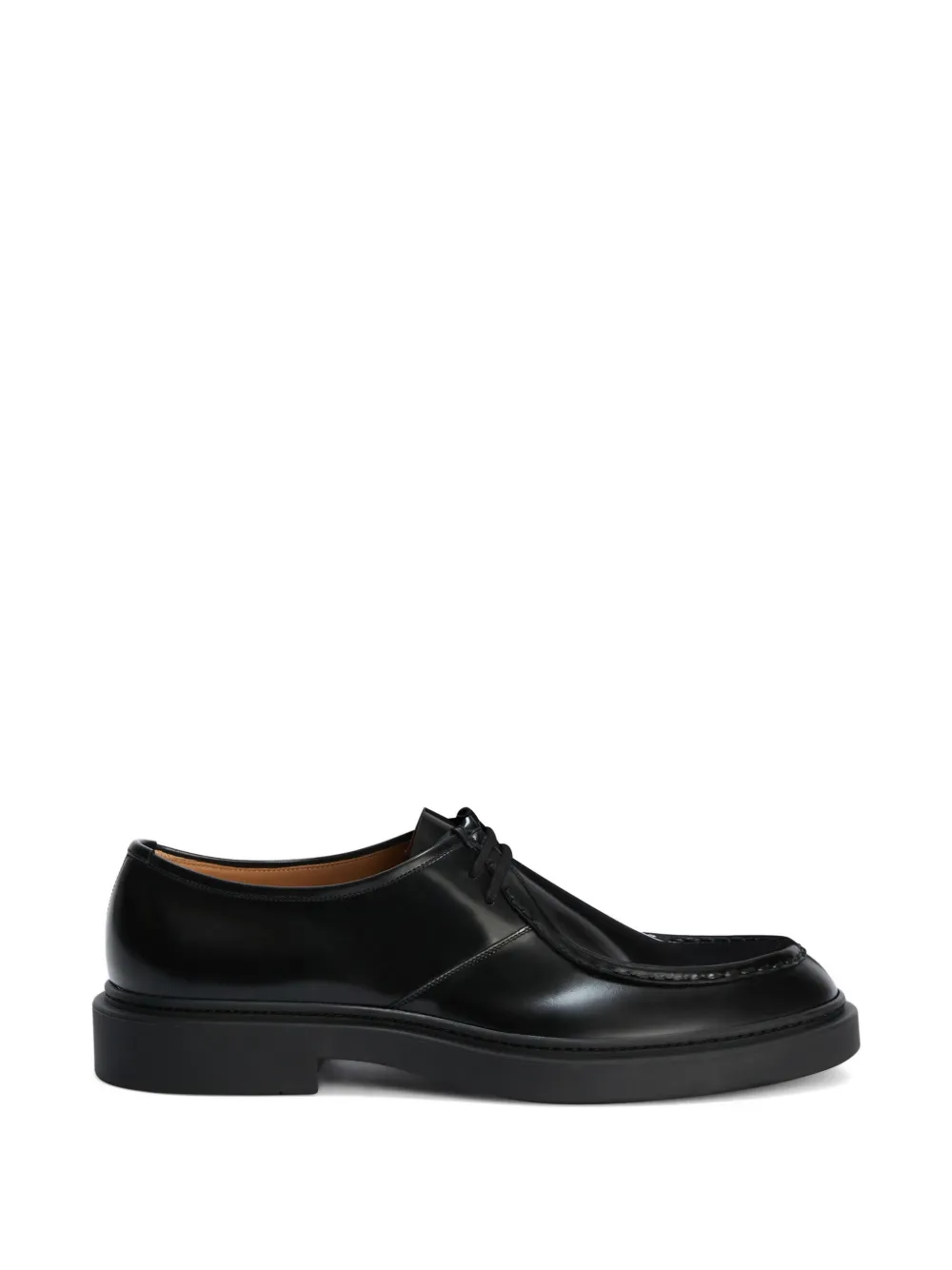 Jil Sander round-toe lace-up shoes - Schwarz