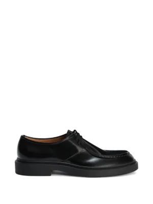 Jil Sander レースアップ レザーシューズ | ブラック | FARFETCH JP