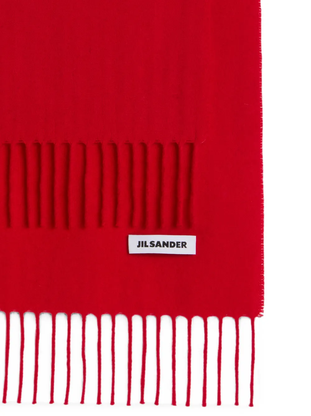 Jil Sander Wollen sjaal Rood