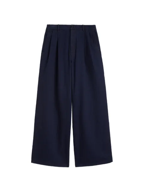 Jil Sander pleated oversized jeans