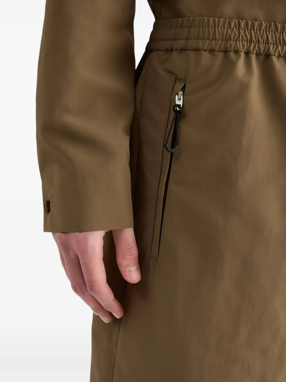 Jil Sander Shorts met elastische tailleband Bruin