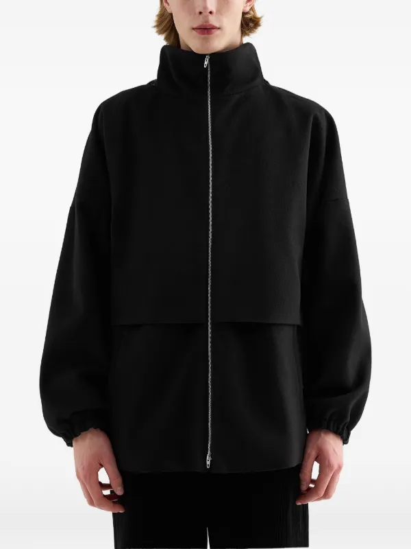 JIL SANDER 23ss ナイロン　フーデッドブルゾン Jil Sander フーデッド ジャケット | ブラック | FARFETCH JP