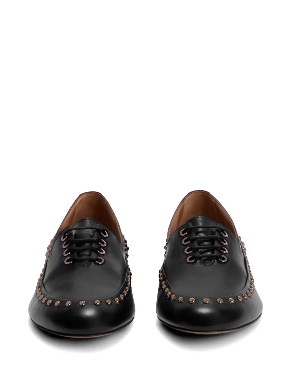 Jil Sander Loafers verfraaid met studs Zwart