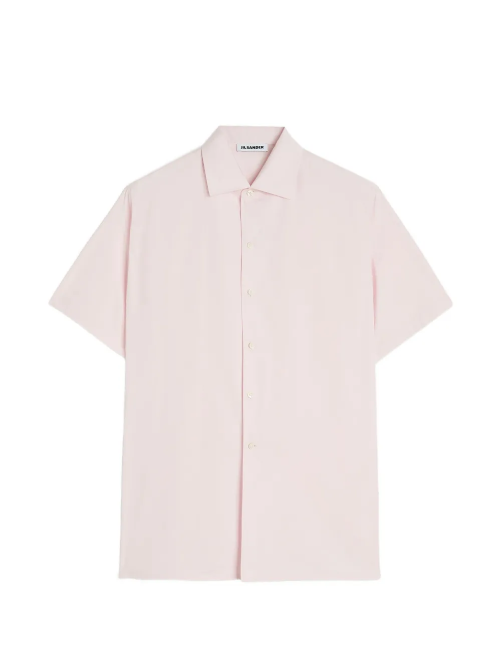 Jil Sander Kurzärmeliges Popeline-Hemd - Rosa