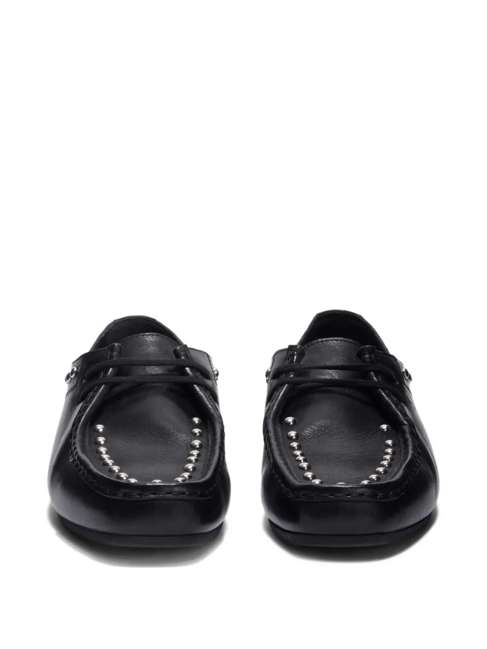 Jil Sander Hood loafers verfraaid met studs Zwart