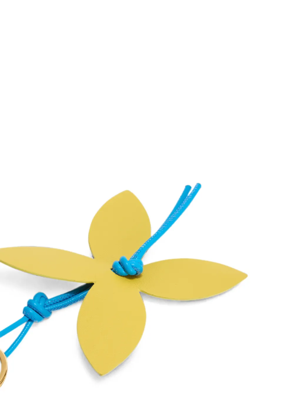 Jil Sander Snowdrop sleutelhanger met bedel Geel