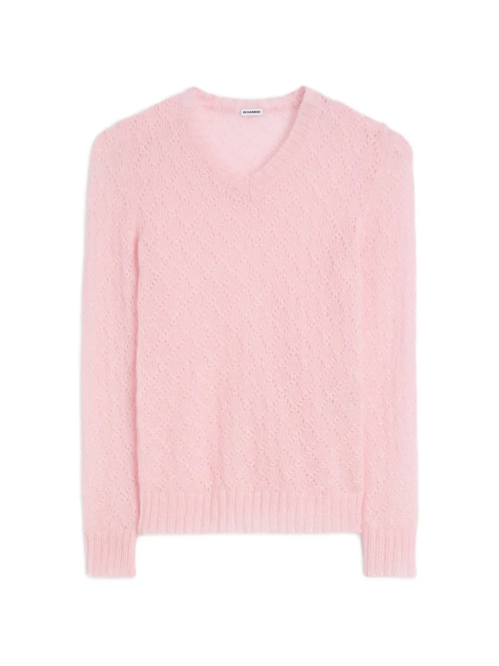 Jil Sander V-neck Sweater In Pink