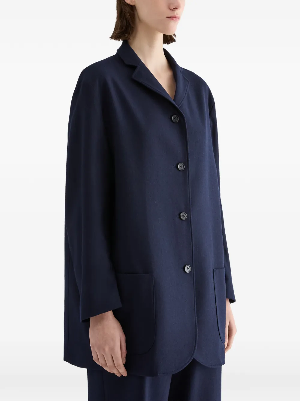 Jil Sander Jack met lange mouwen Blauw