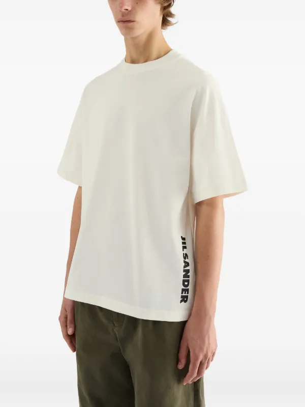 Jil Sander logo-print crew-neck T-shirt | White | FARFETCH