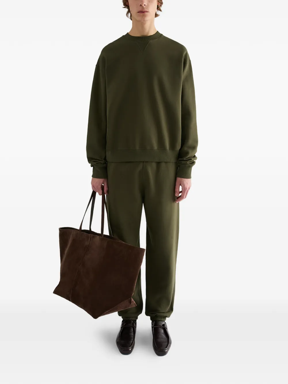 Jil Sander Trainingsbroek met logoprint Groen