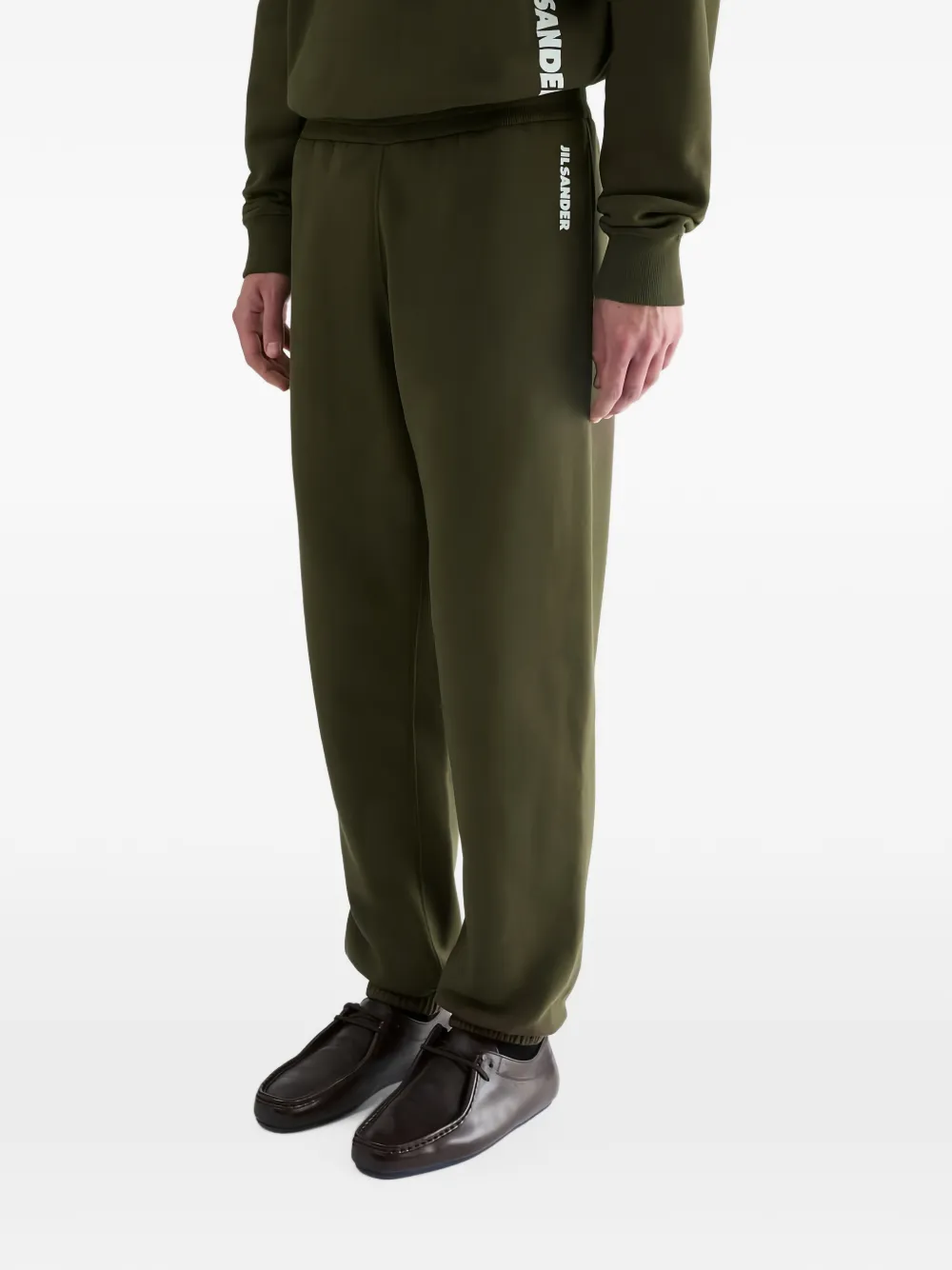 Jil Sander Trainingsbroek met logoprint Groen