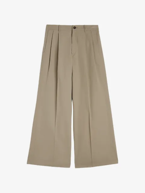 Jil Sander широкие брюки со складками