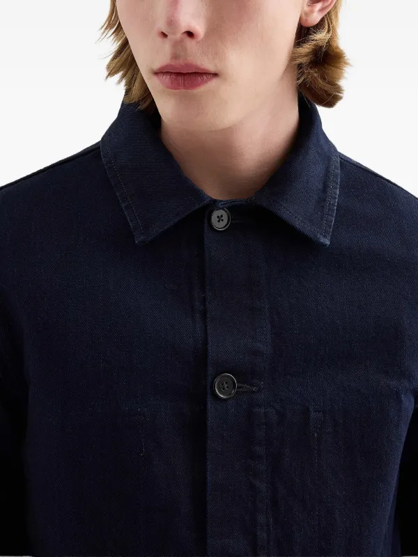 Jil Sander Denim Shirt Jacket | Blue | FARFETCH CA