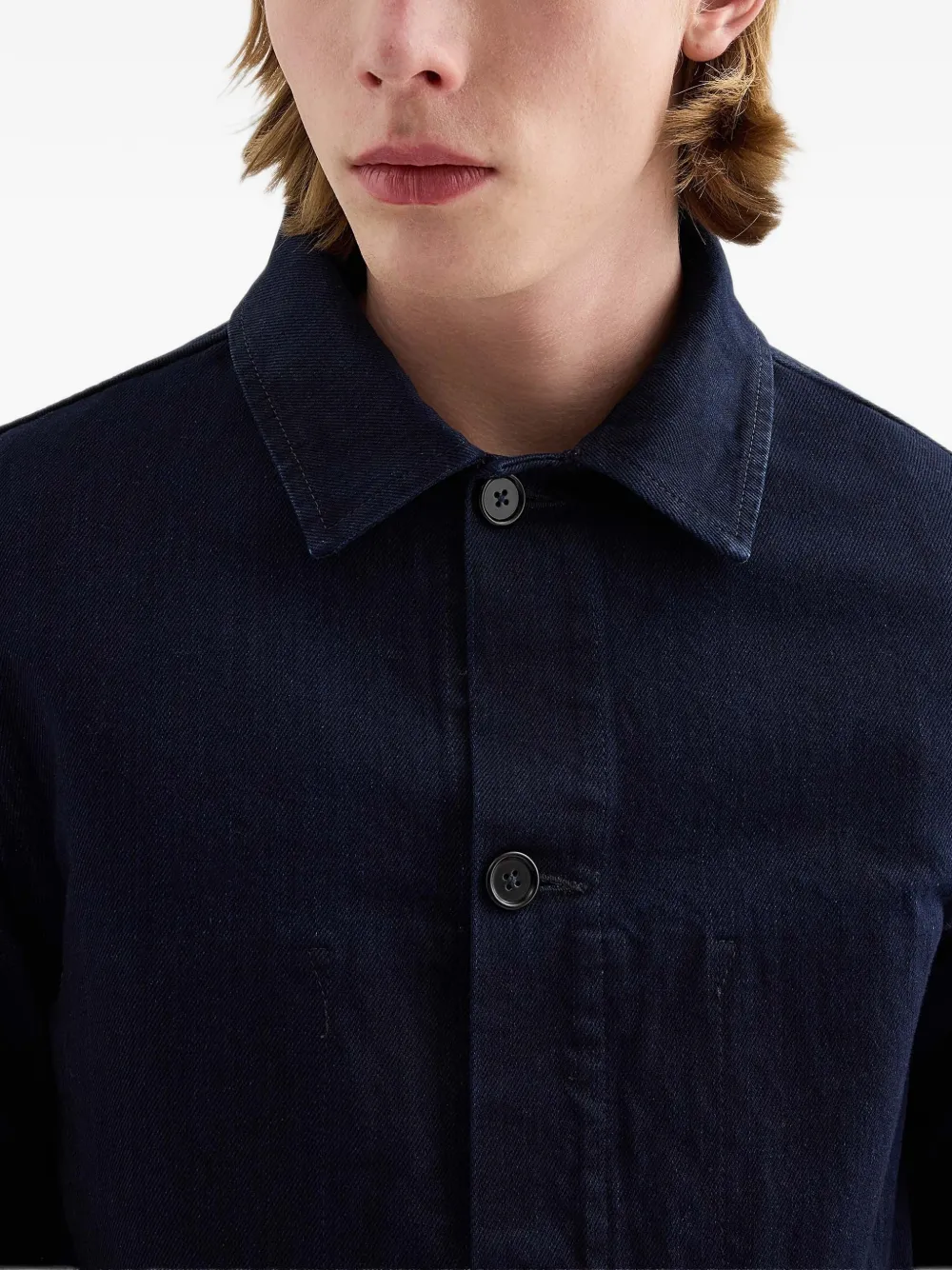 Jil Sander Denim shirtjack Blauw