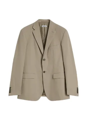 Jil Sander detachable-collar Tailored Jacket | Grey | FARFETCH